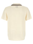 Casablanca Waffle Stitch Knit Polo Shirt