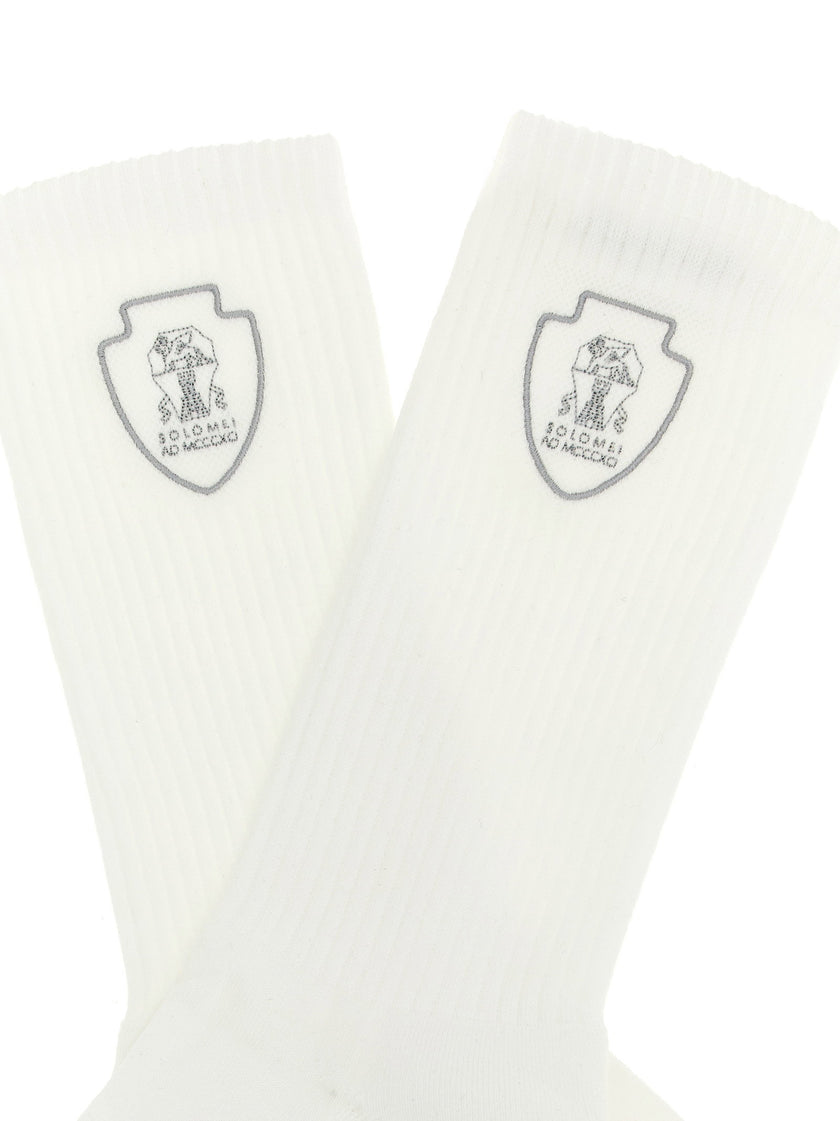 Brunello Cucinelli Tennis Logo Tights