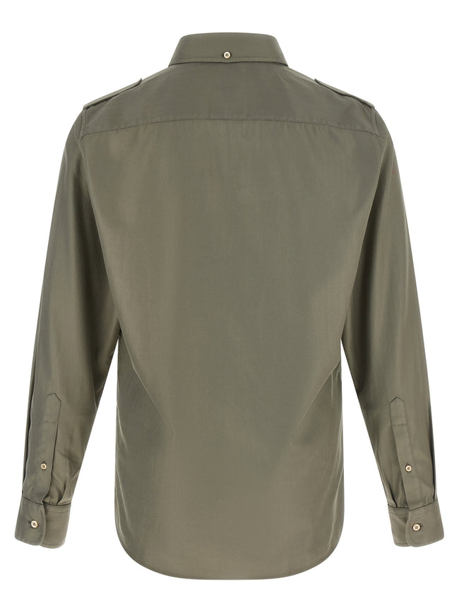 Brunello Cucinelli Cotton Chevron Shirt