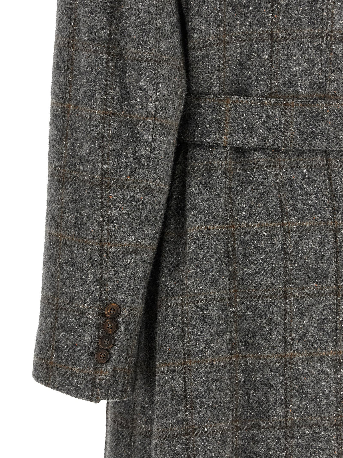 Brunello Cucinelli Check Tweed Coat