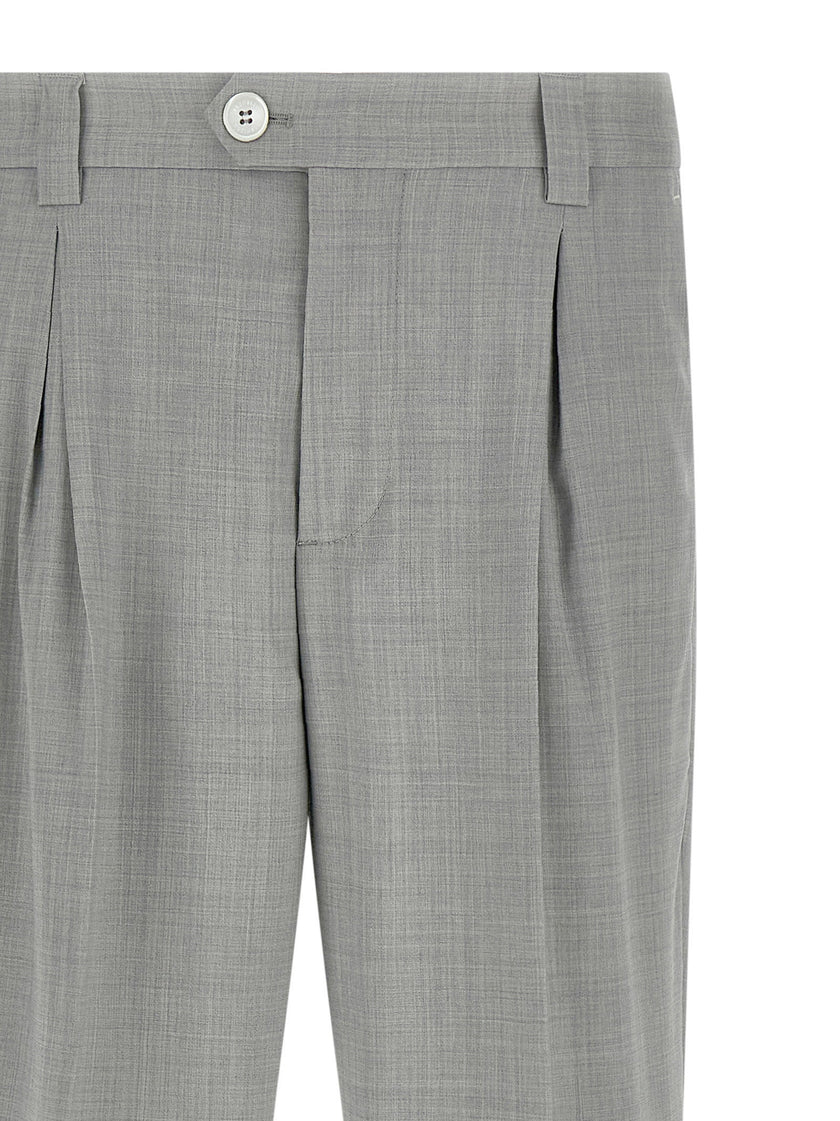 Brunello Cucinelli Mélange Wool Pants