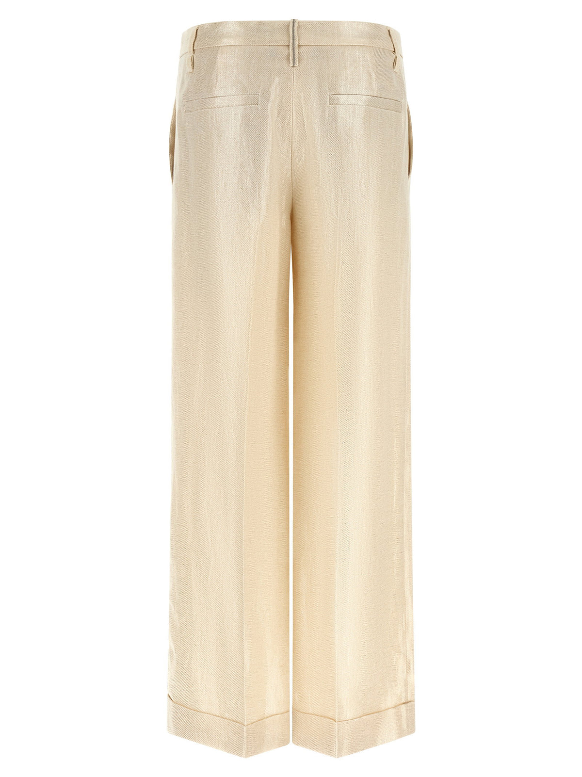 Brunello Cucinelli Lamé Linen Pants