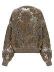 Brunello Cucinelli Whispering Bloom Embroidery Sweater