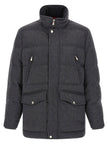 Brunello Cucinelli Membrane Wool Flannel Parka