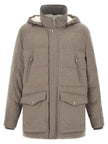 Brunello Cucinelli Membrane Wool Flannel Parka
