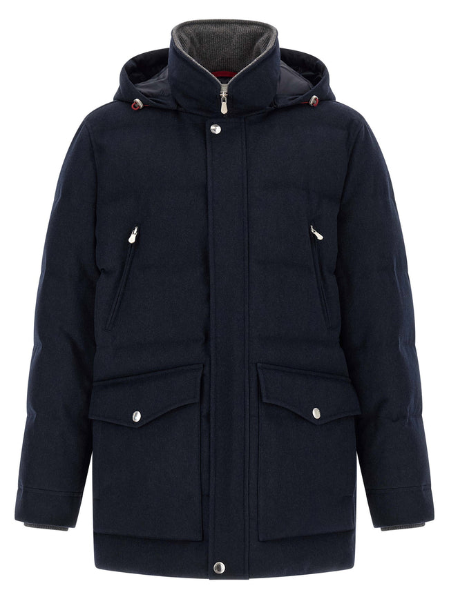Brunello Cucinelli Wool Flannel Parka