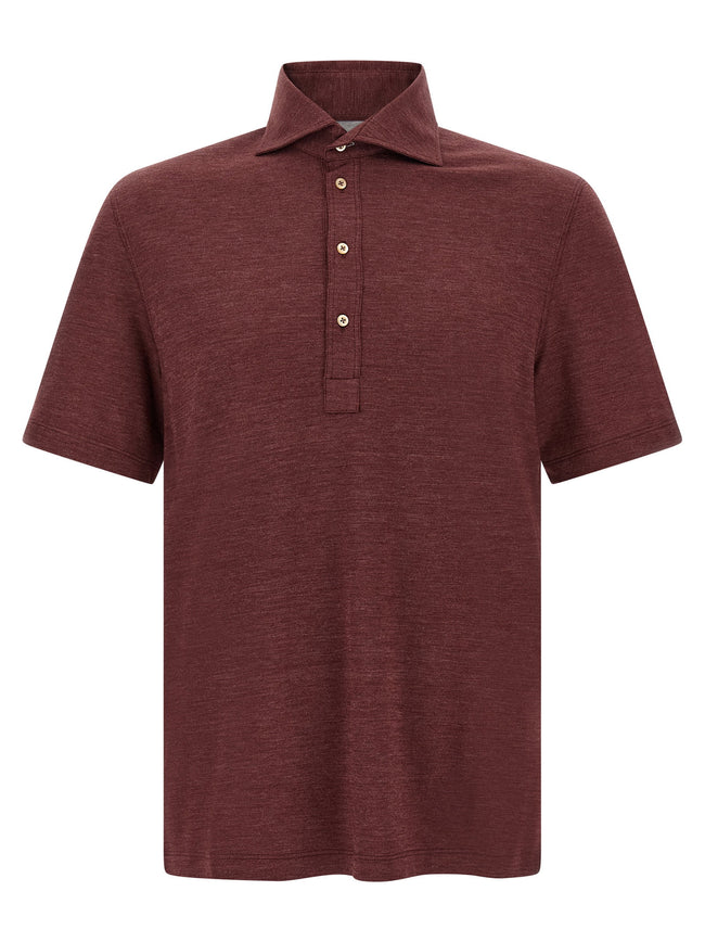 Brunello Cucinelli French Collar Polo Shirt