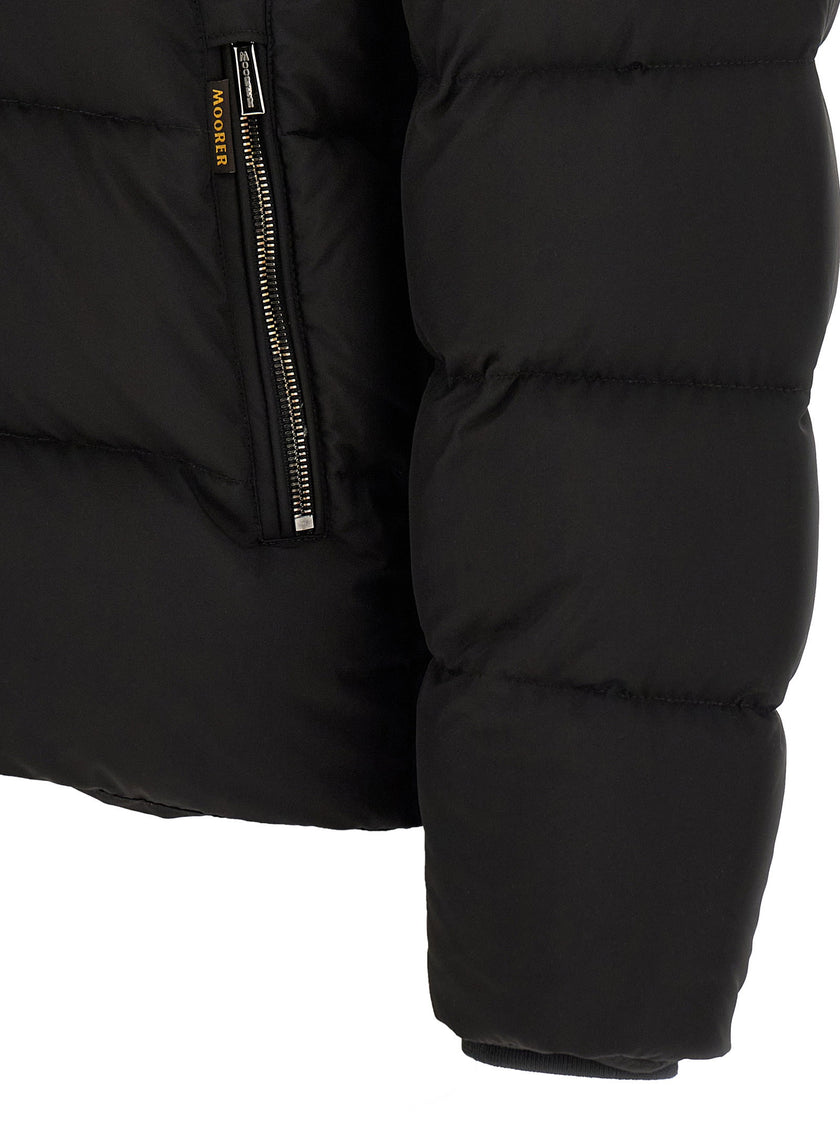 Moorer Brett Bomber Jacket - Acqua Line