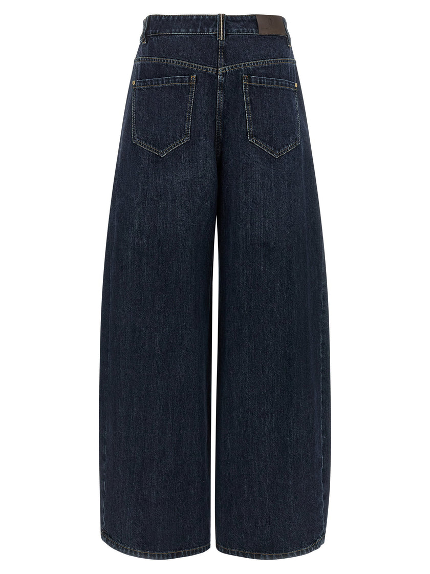 Brunello Cucinelli The Wide Barrel Jeans