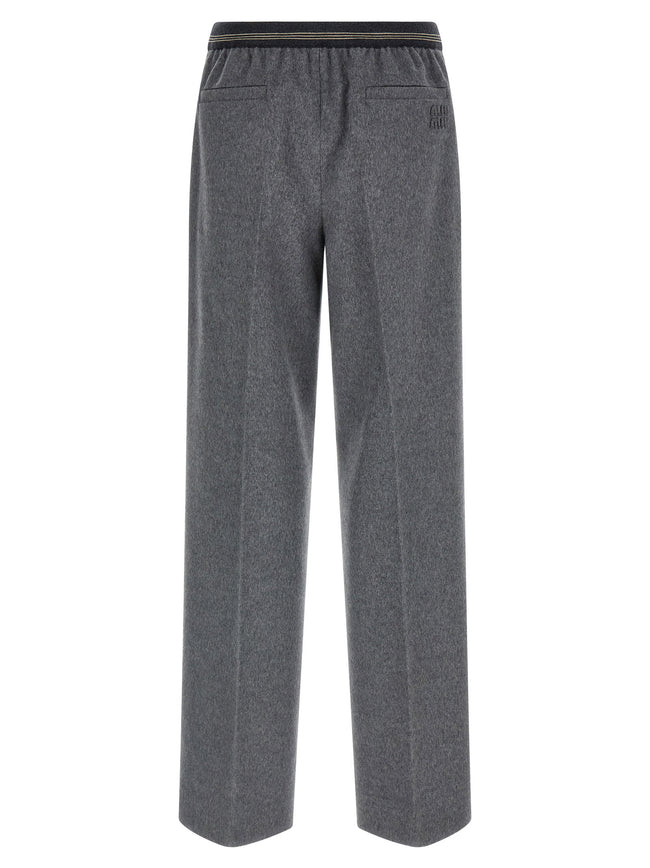 Miu Miu Velour Wool Pants