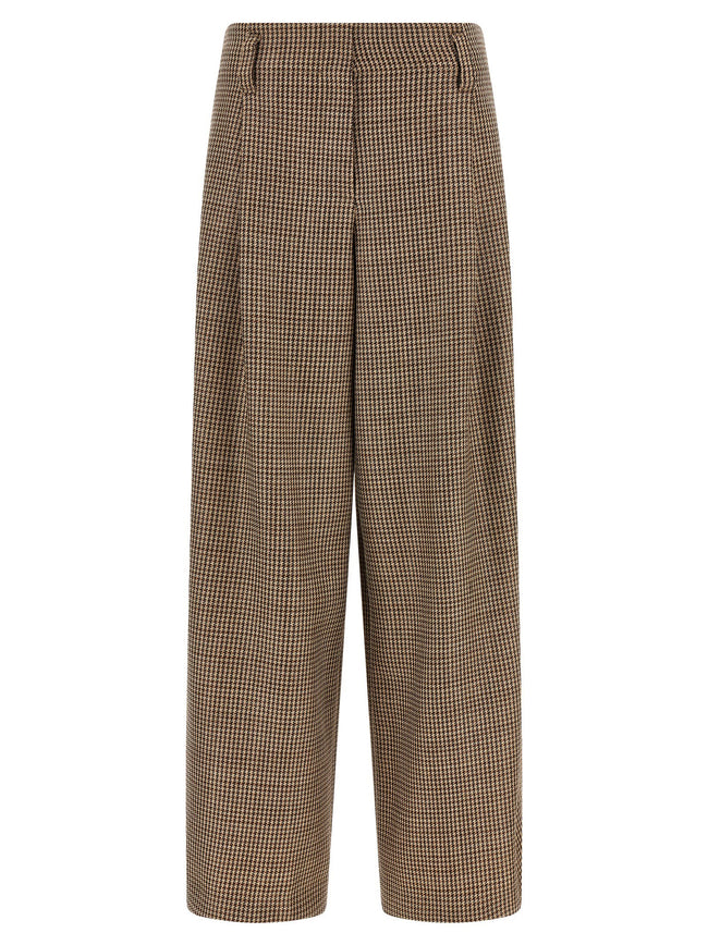 Brunello Cucinelli Prince Of Wales Lamé Pants