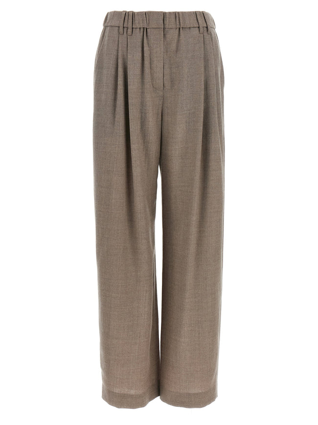 Brunello Cucinelli Light Pants With Pleats