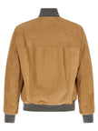 Brunello Cucinelli Padded Suede Bomber Jacket