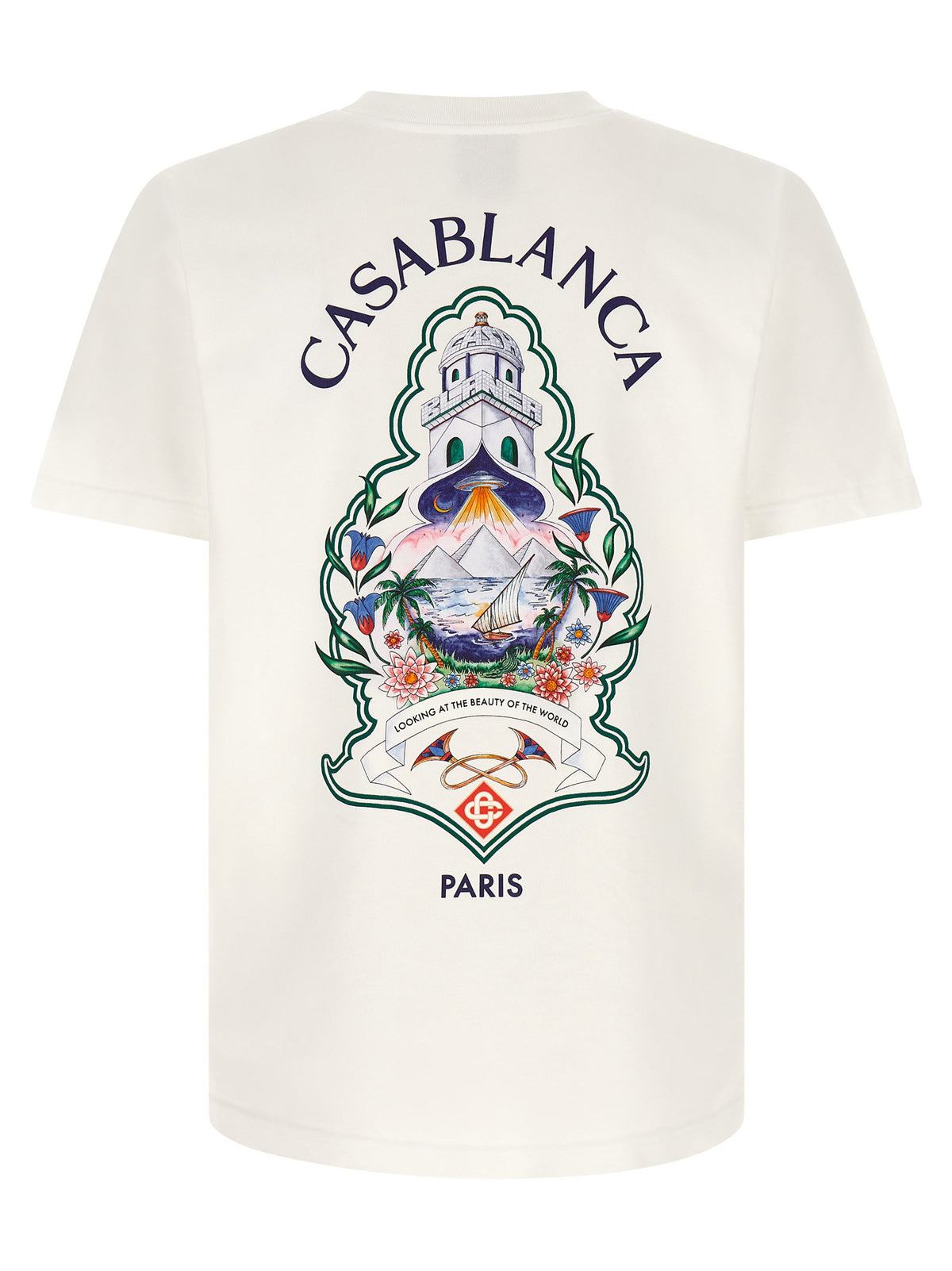 Casablanca Hotel Emblem Print T-shirt