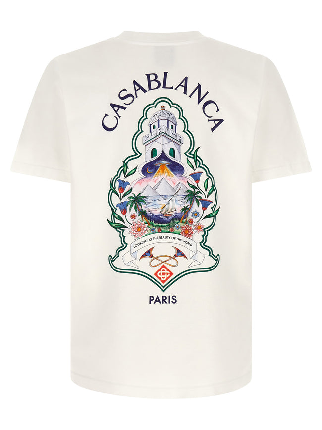 Casablanca Hotel Emblem Print T-shirt