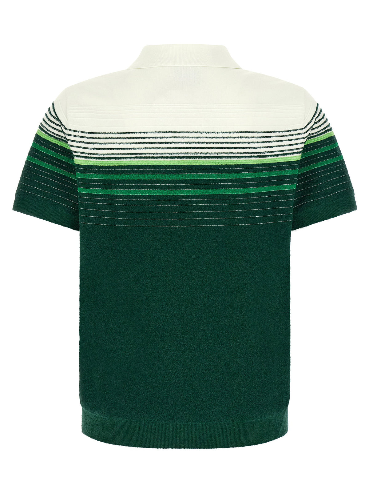 Casablanca Bouclé Stripes Polo Shirt