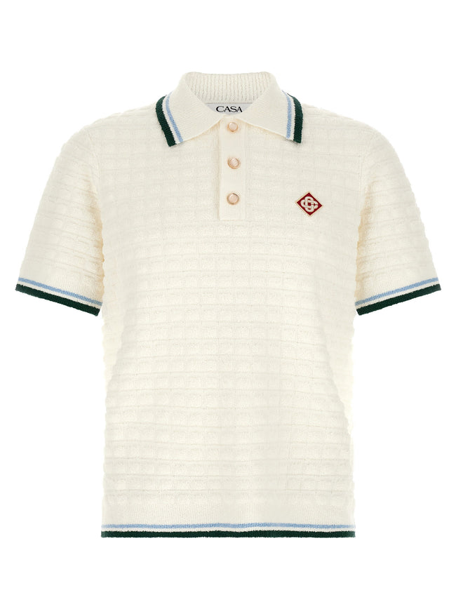 Casablanca Bouclé Polo Shirt