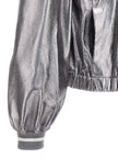 Brunello Cucinelli Laminated Leather Bomber Jacket