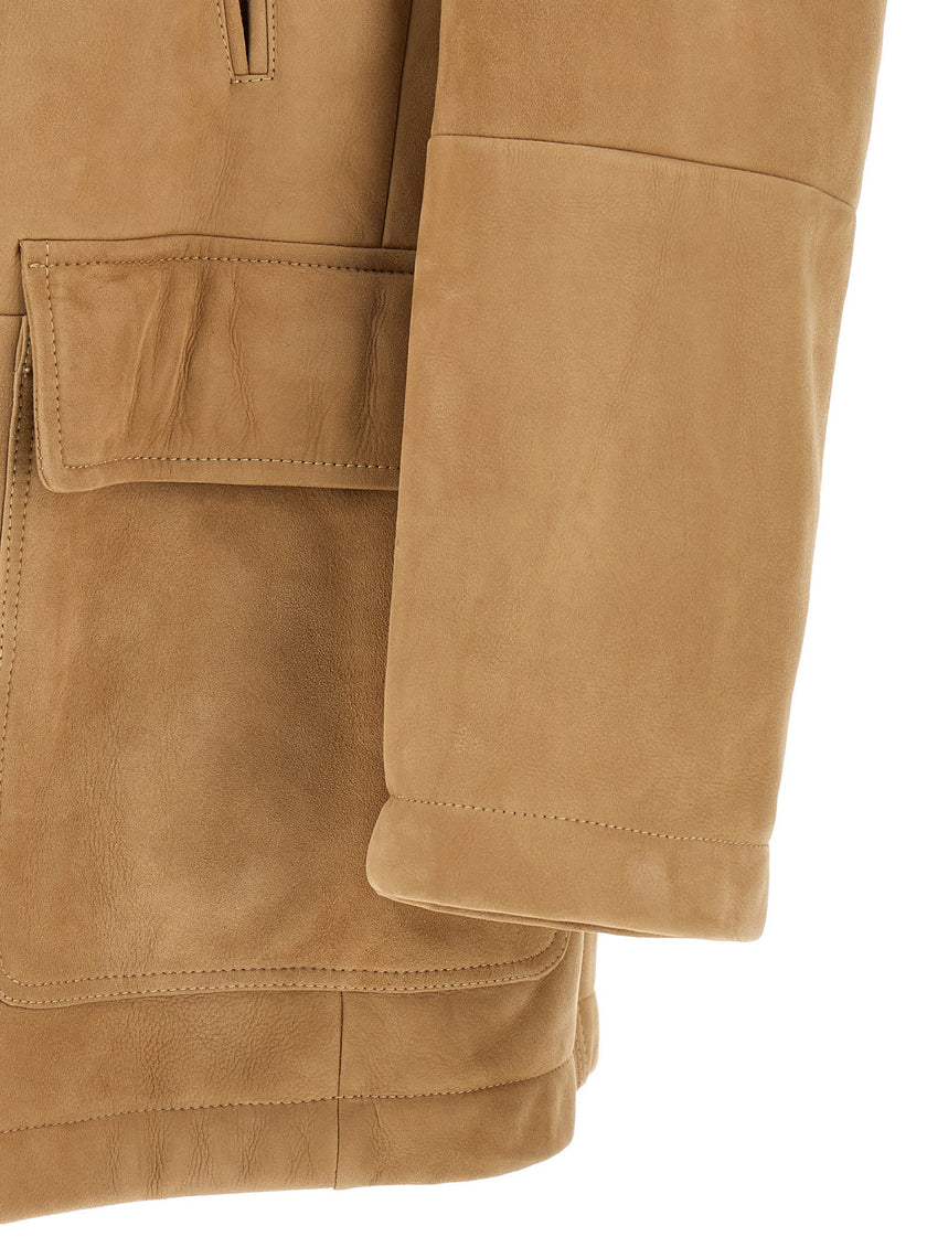 Brunello Cucinelli Caban Shearling Curly