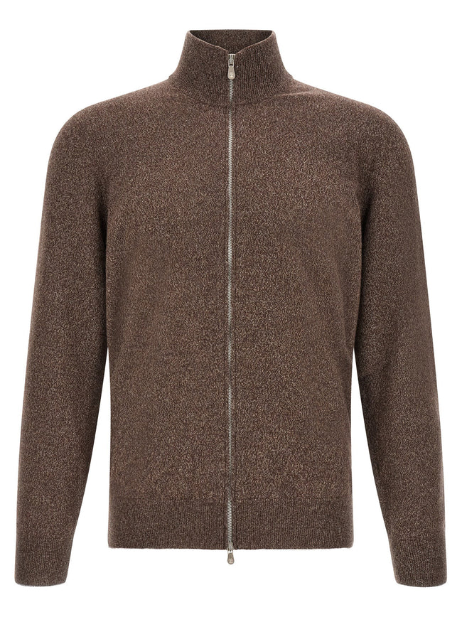 Brunello Cucinelli High Neck Cardigan With Zip
