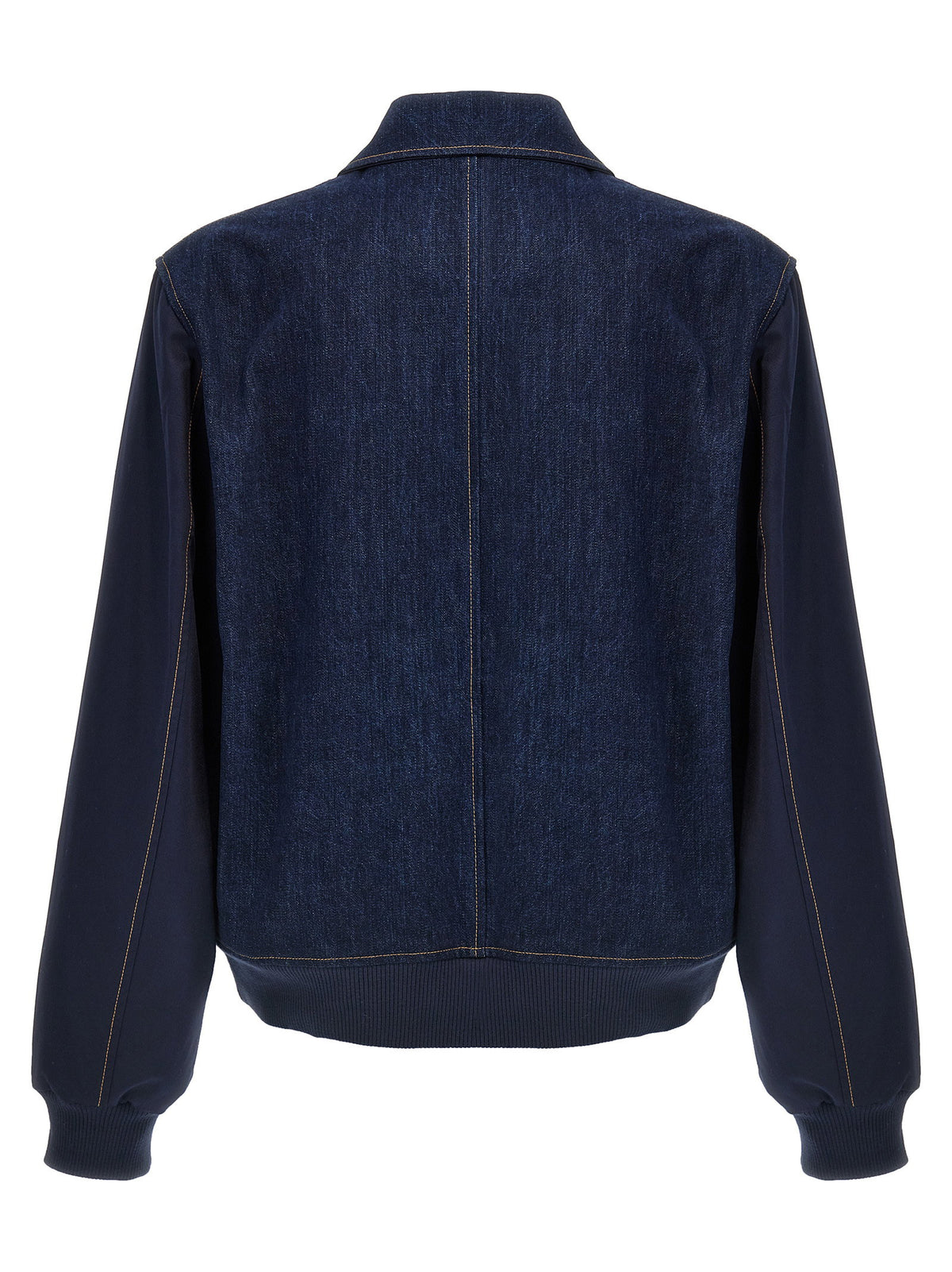 Wales Bonner The Echo Denim Varsity Jacket