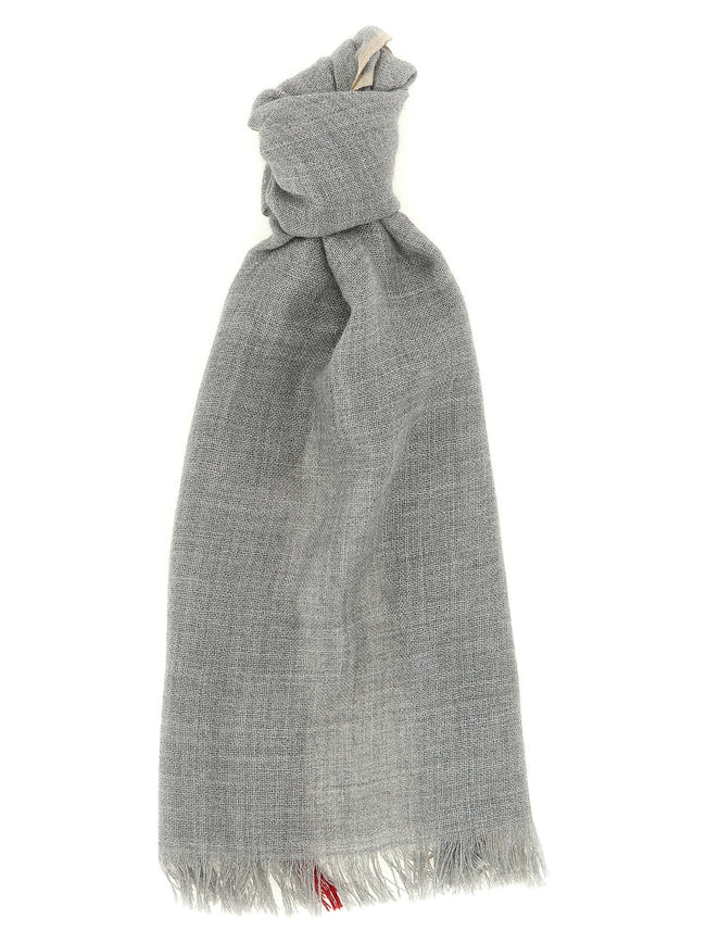 Brunello Cucinelli Contrast Border Scarf