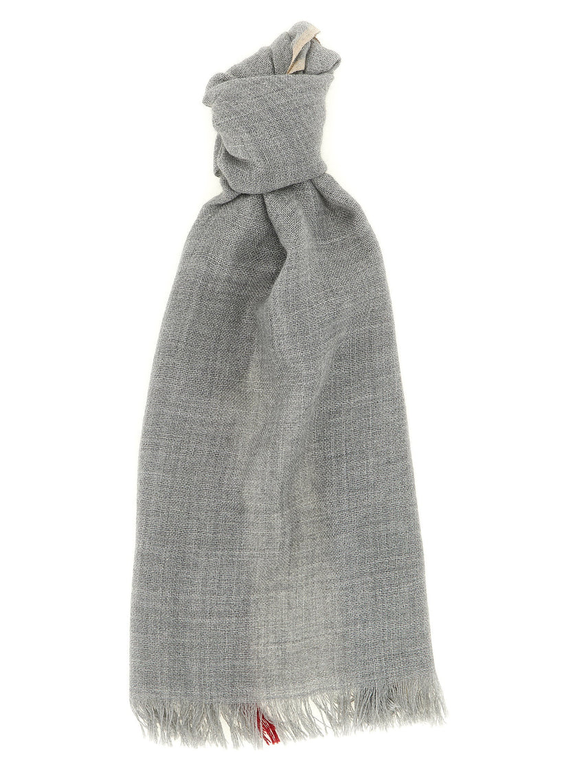 Brunello Cucinelli Contrast Border Scarf