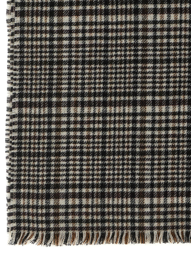 Brunello Cucinelli Prince Of Wales Cashmere Scarf