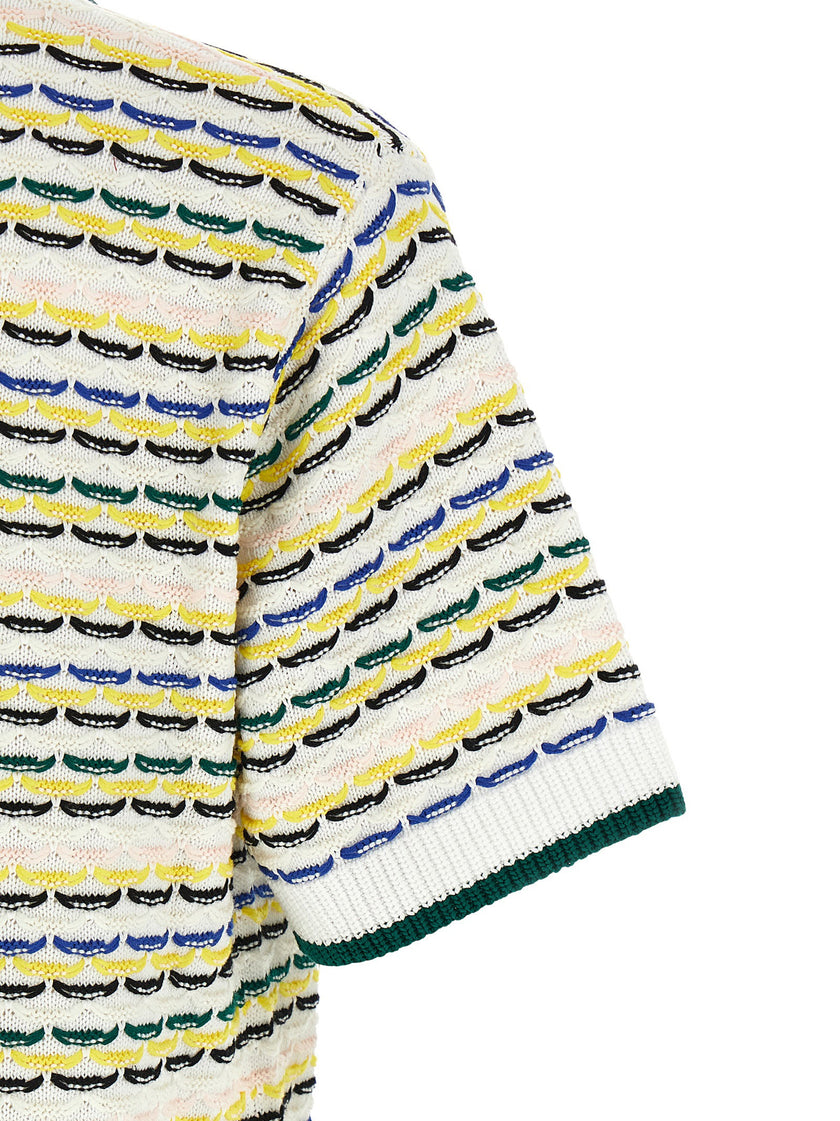 Casablanca Tuck Stitch Short Sleeve Shirt