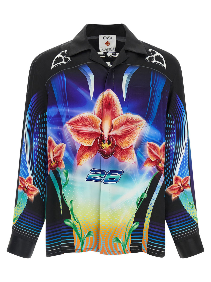 Casablanca Orchid Racer Shirt