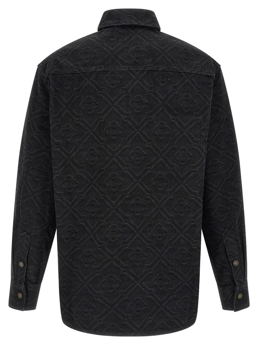Casablanca Laser Monogram Denim Overshirt