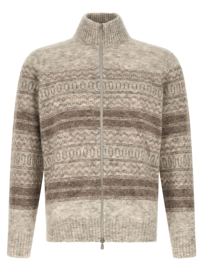 Brunello Cucinelli Nordic Jacquard Cardigan