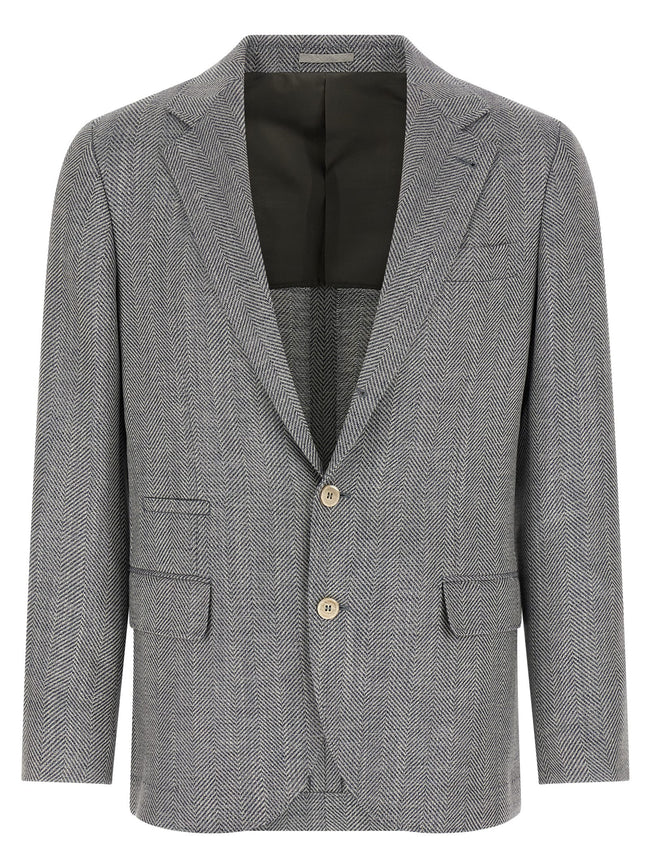 Brunello Cucinelli Deconstructed Single-breasted Blazer