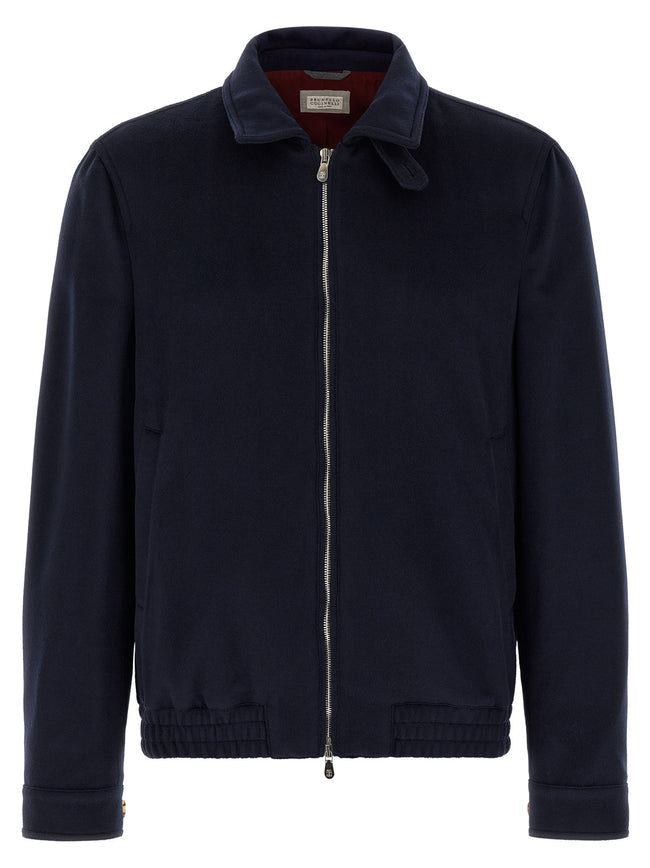 Brunello Cucinelli Wool Bomber Beaver
