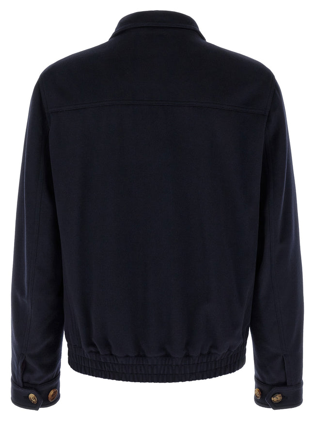 Brunello Cucinelli Wool Bomber Beaver