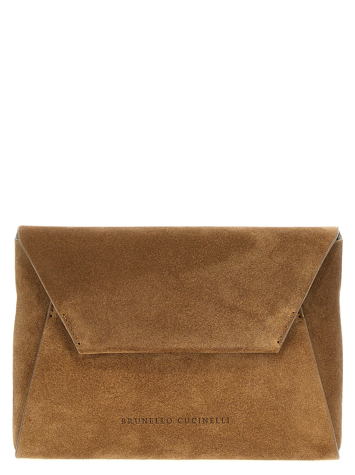 Brunello Cucinelli Monile Suede Clutch Bag