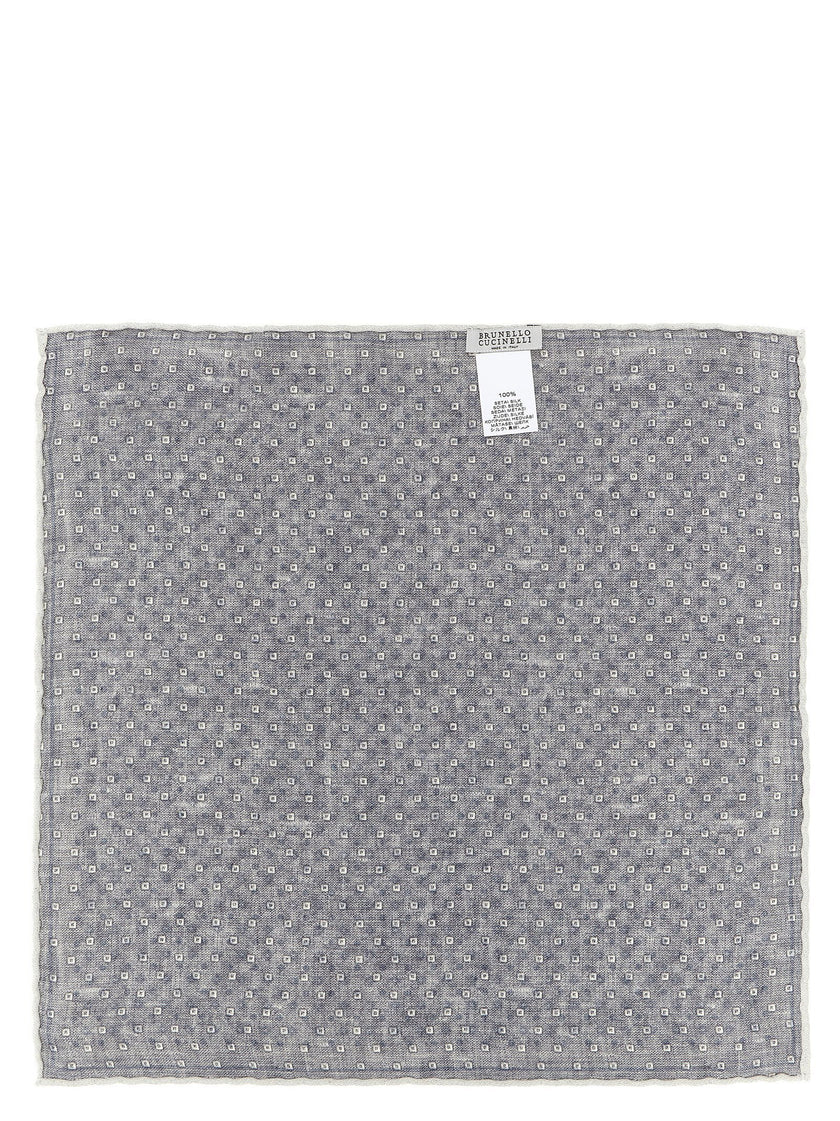 Brunello Cucinelli Double Face Silk Pocket Clutch Bag