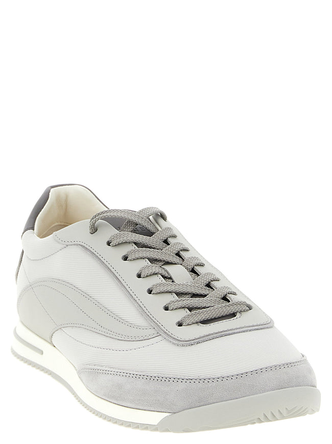 Brunello Cucinelli Techno And Nubuck Fabric Sneakers