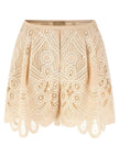 Elie Saab Macramé Embroidery Shorts