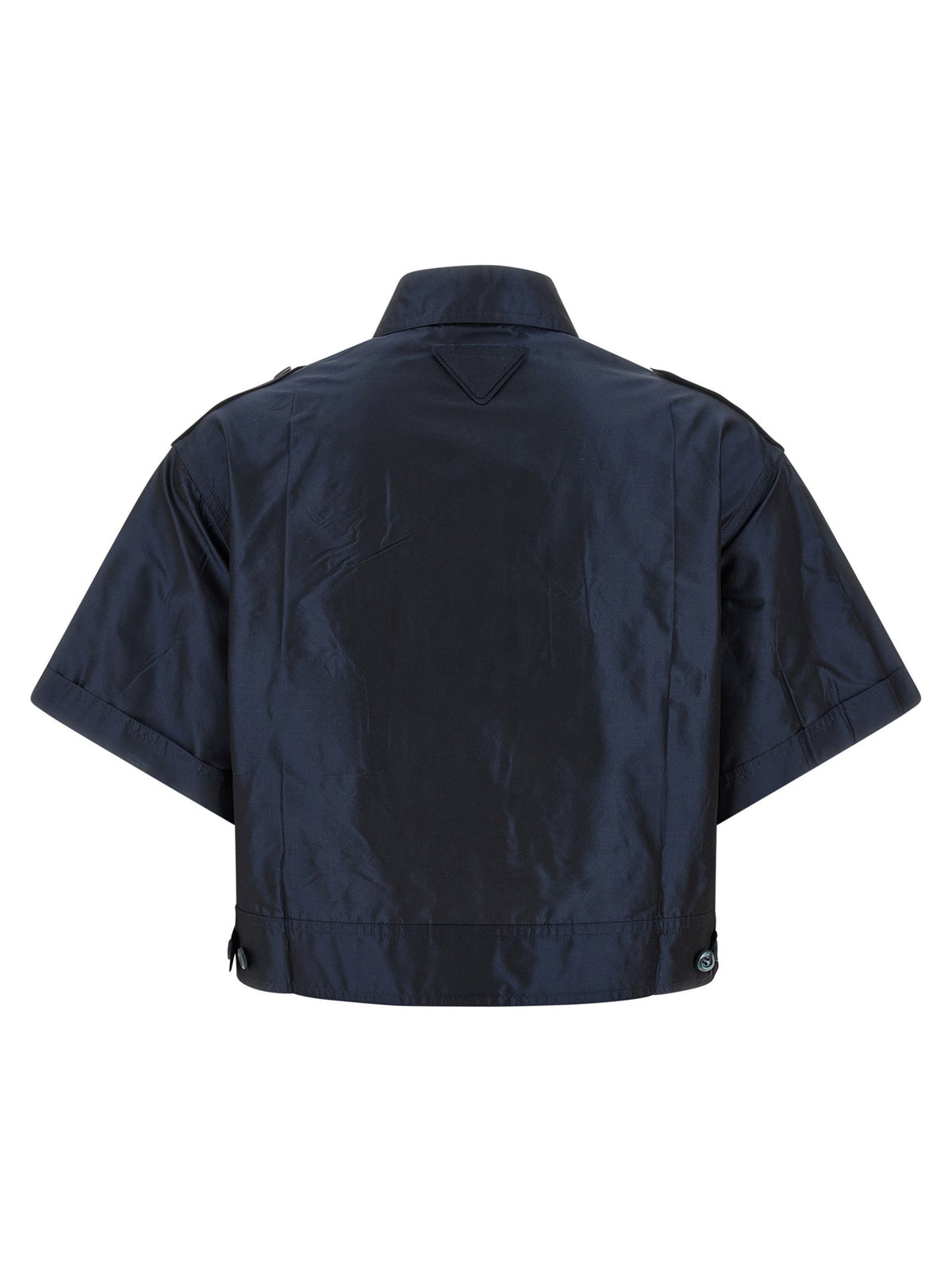 Prada Cropped Taffeta Shirt