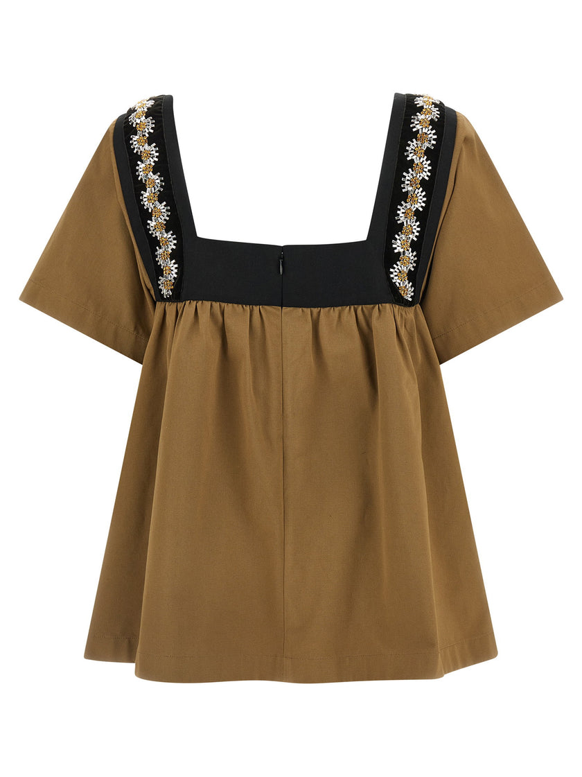 Prada Embroidery Top