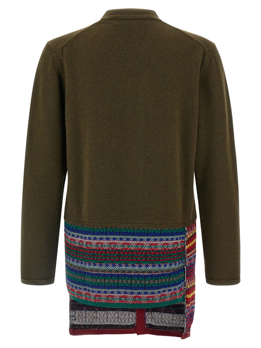 Comme Des Garçons Homme Plus Jacquard Insert Cardigan