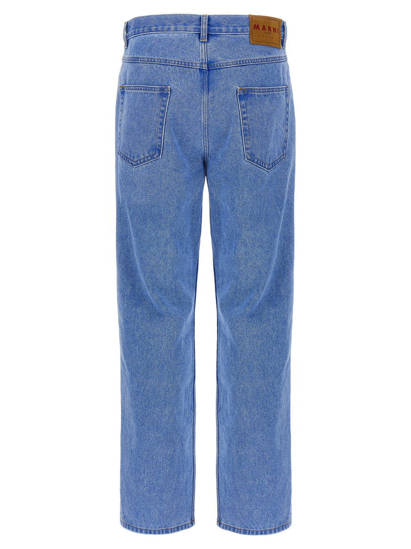 Marni Bleached Coated Jeans