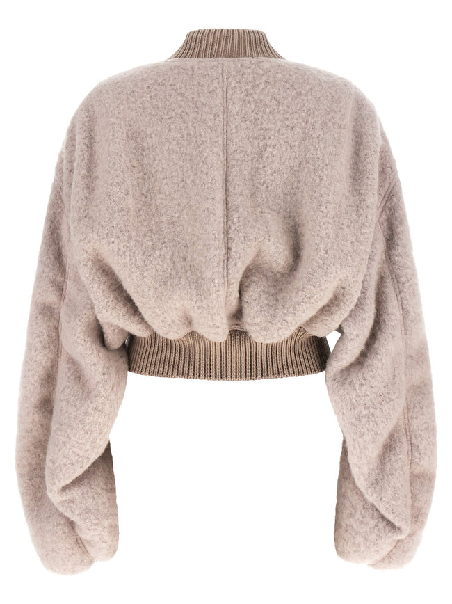 Rick Owens Secchia Cropped Flight Bomber Jacket