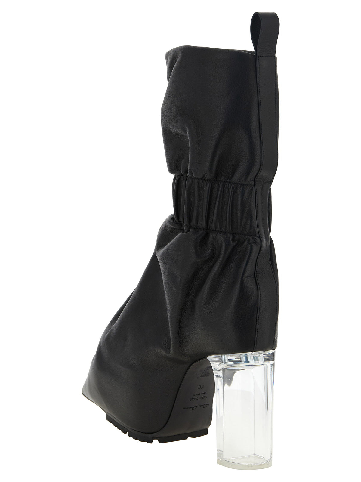 Rick Owens Pull On Cuffed Taquito Ankle Boots