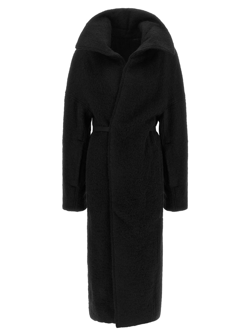 Rick Owens Dracucollar Belted Coat