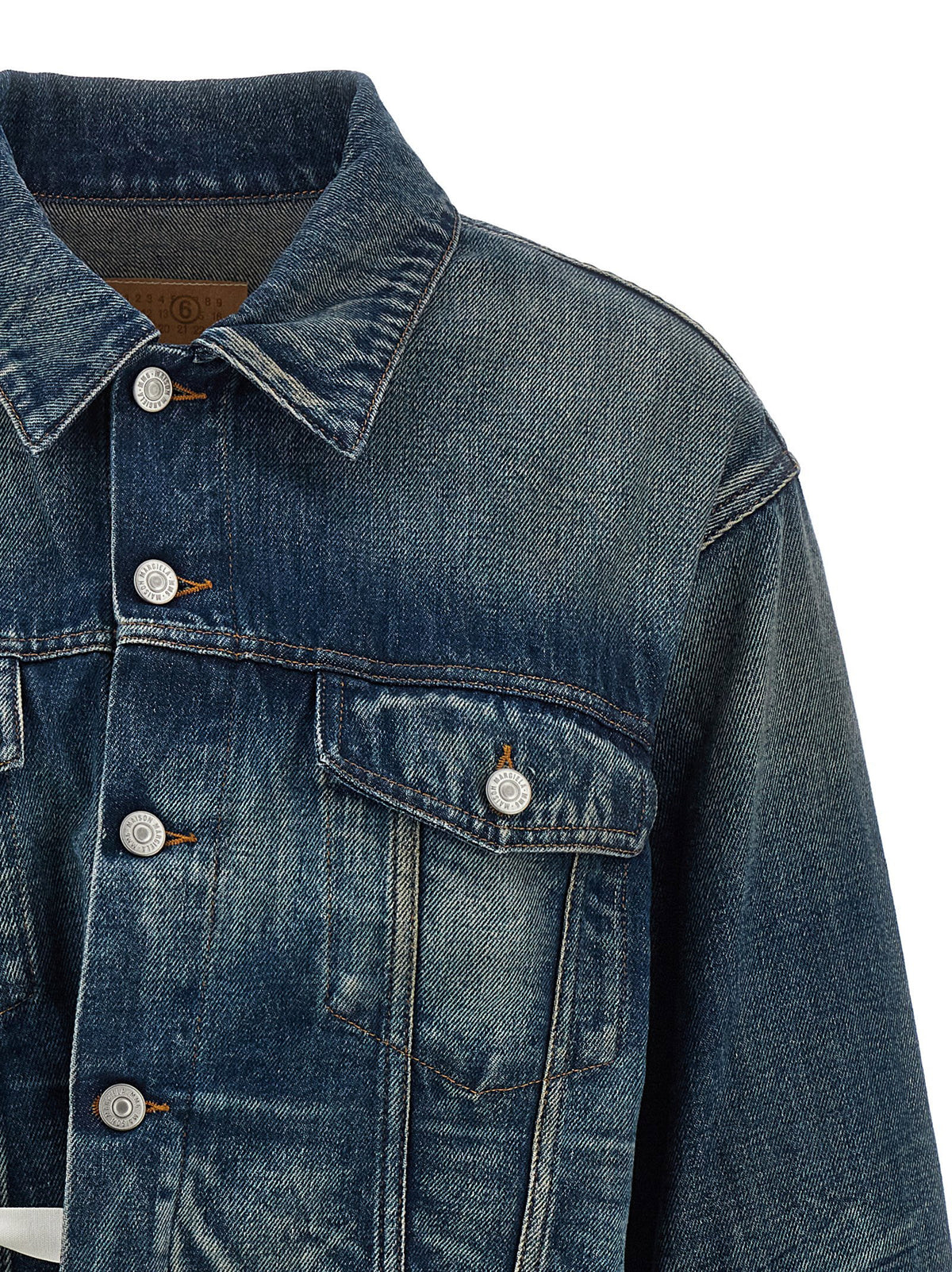 Mm6 Maison Margiela Tape Denim Jacket