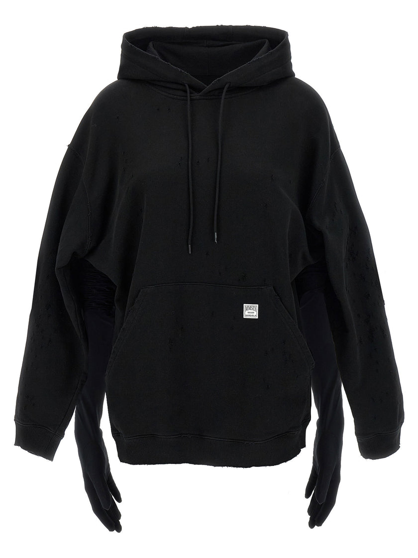 Mm6 Maison Margiela Hoodie Dress With Gloves