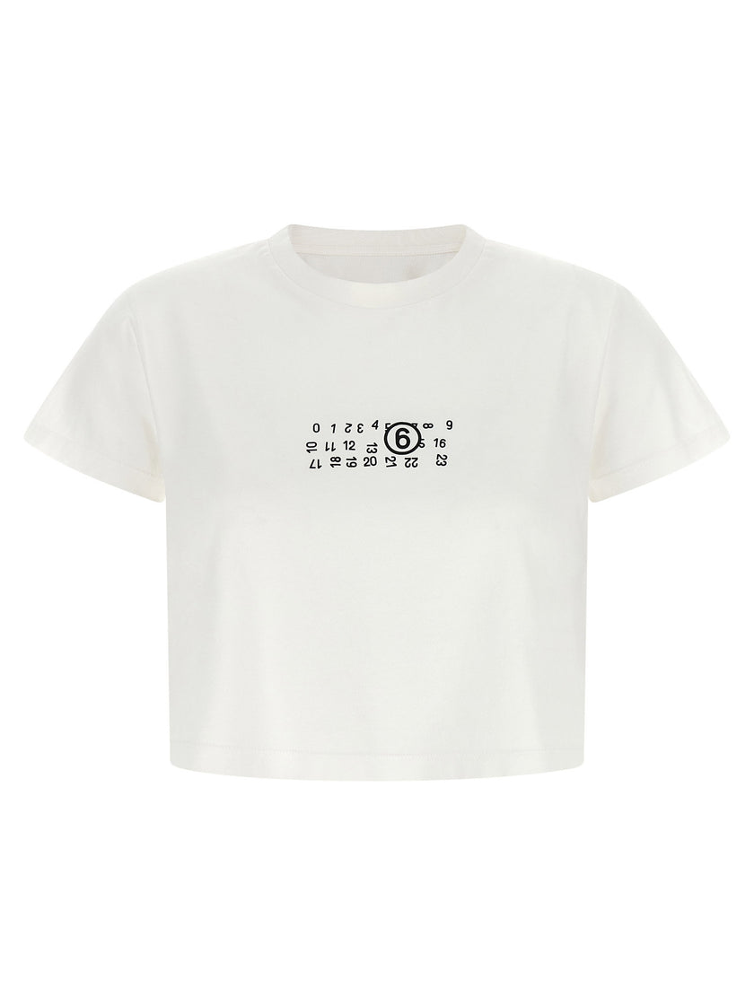 Mm6 Maison Margiela Numeric Signature Mm6 Upside Down T-shirt