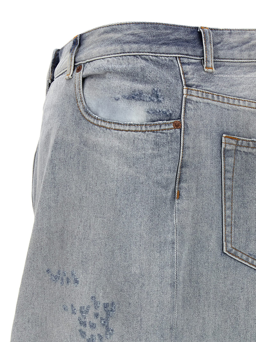Mm6 Maison Margiela Asymmetrical Construction Skirt